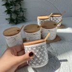 ست جاادویه سرامیکی سه عددی کف چوب