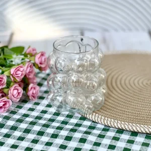 لیوان شیشه ای حبابی