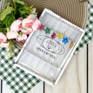 نی شیشه ای گلدار