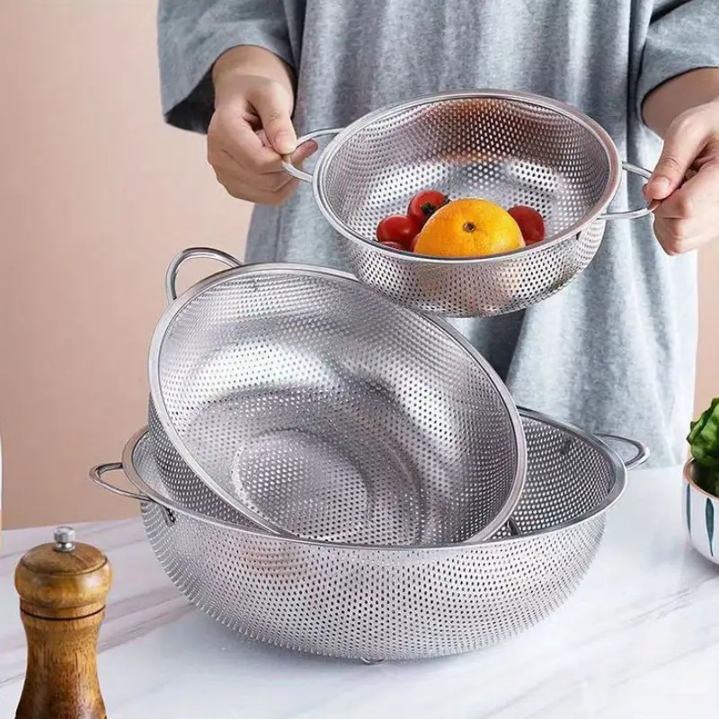 آبکش پانچ دار استیل ضد زنگ نگیر