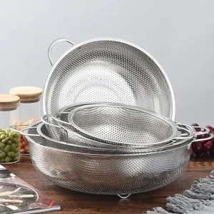 آبکش پانچ دار استیل ضد زنگ نگیر