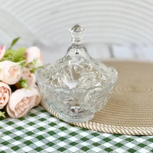 قندان شیشه ای رزآنا