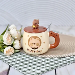 ماگ  طرح خرس قهوه ای
