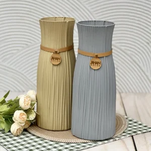 گلدان شیشه ای رنگی  خطی